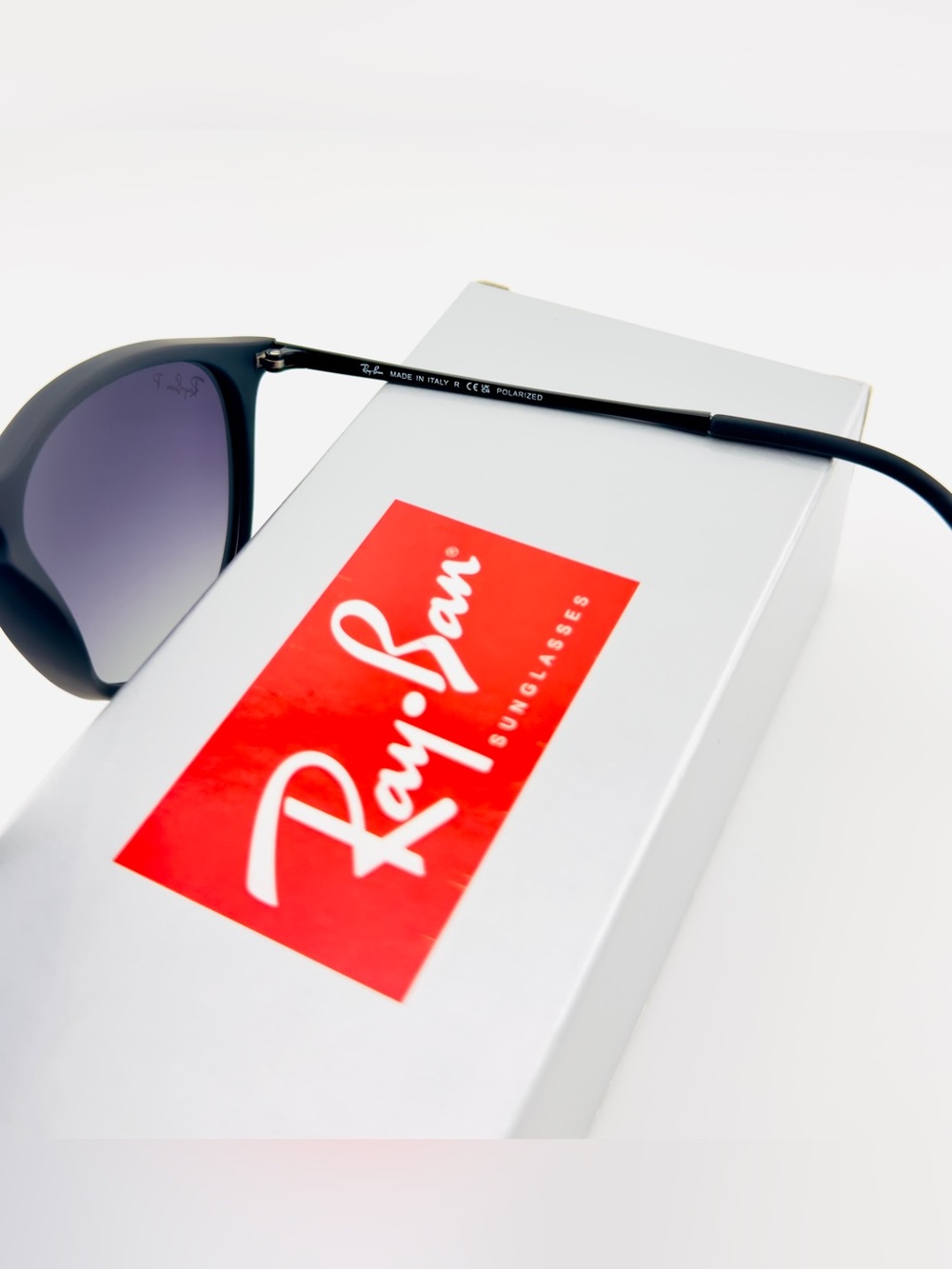 Ray-Ban Erika Women Sunglasses RB4171 Matte black Frame Gradient Gray Lenses - Picture 11 of 14